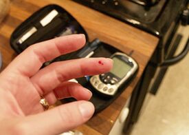 Blood test of glucose - Rapid diagnosis of diabetes